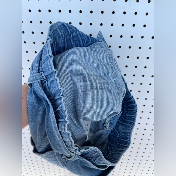 AMO Shorts Blue Finder Keepers Paperbag Denim Women size 27 - Picture 8 of 13